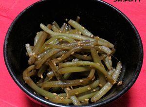 シャキシャキ絶品！芋づるのキンピラ！-レシピのメイン写真