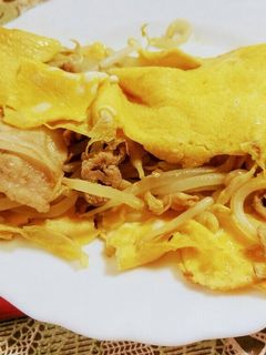 豚もやしとんぺい焼き♪-レシピのメイン写真