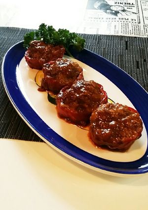 赤ピーマンの肉詰め　-レシピのメイン写真