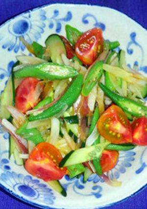 オクラと香味野菜のポン酢和え-レシピのメイン写真