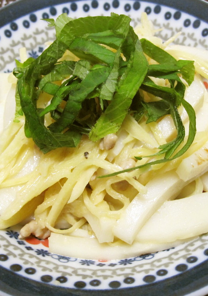 かまぼこと豚ひき肉の炒め物-レシピのメイン写真