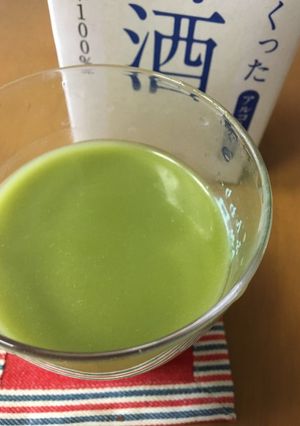 糀甘酒と抹茶のハーフハーフ-レシピのメイン写真