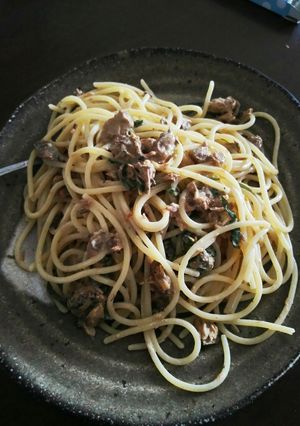 男の胃袋を鷲掴み★鯖缶と大葉の冷製スパ★-レシピのメイン写真
