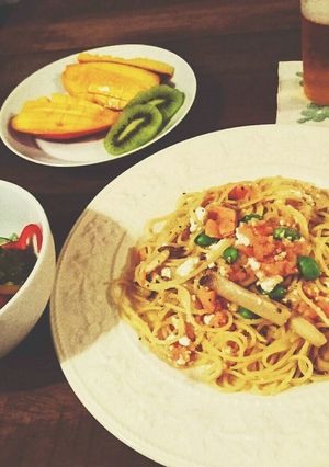 カッテージチーズの明太子パスタ-レシピのメイン写真