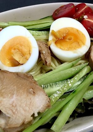 簡単！カフェ風？サラダ冷麺(うどん)-レシピのメイン写真