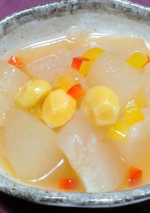 温かくしても冷製でも！冬瓜のだしあんかけ-レシピのメイン写真