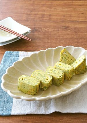 朝ごはんに♪青のり香るふんわりだし巻き卵-レシピのメイン写真