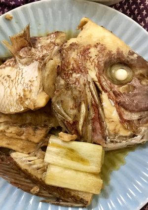 煮汁たっぷり鯛のあら炊き-レシピのメイン写真