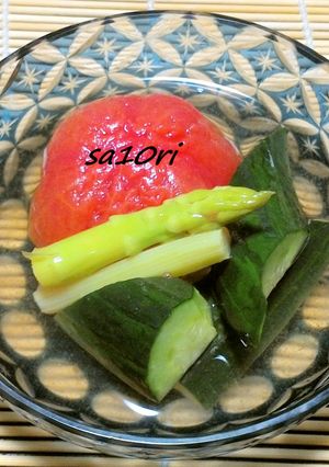 浸けこむだけ!冷たいトマトおでん!-レシピのメイン写真