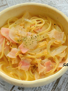だしパックで!和風スープパスタ!-レシピのメイン写真