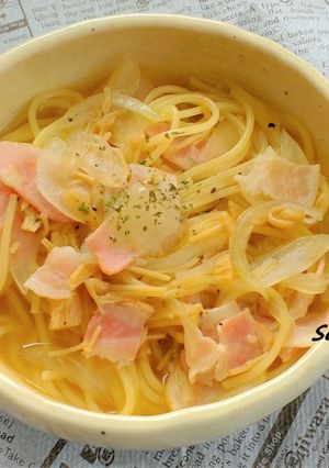 だしパックで!和風スープパスタ!-レシピのメイン写真