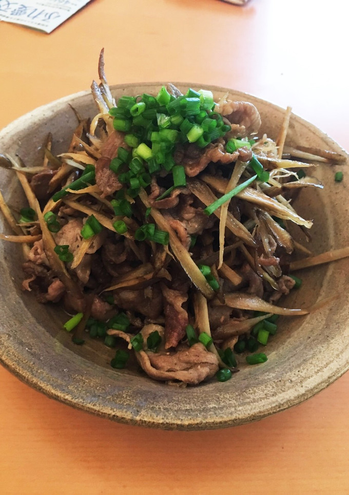豚肉とごぼうの煮物-レシピのメイン写真