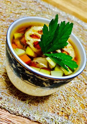 小田巻蒸し 夏野菜あんかけ-レシピのメイン写真