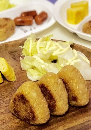 簡単!フライパンで焼きおにぎり-レシピのメイン写真
