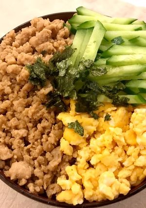 三色丼-レシピのメイン写真