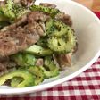 豚肉とゴーヤの塩だれレモン炒め