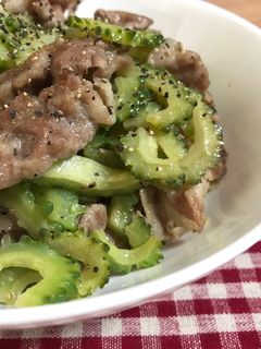 豚肉とゴーヤの塩だれレモン炒め-レシピのメイン写真