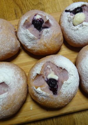 ブラックベリークリームチーズパン-レシピのメイン写真