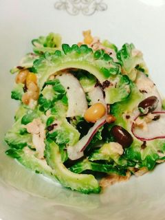 ゴーヤツナの梅肉&ゆかり風味のマヨサラダ-レシピのメイン写真