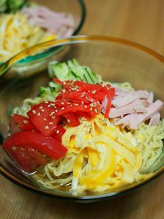 普通の冷やし中華-レシピのメイン写真