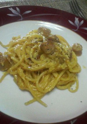 ぱぱっとランチ☆ヘルシー明太カルボナーラ-レシピのメイン写真