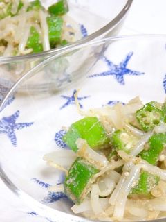 簡単節約♡オクラともやしの胡麻和え-レシピのメイン写真