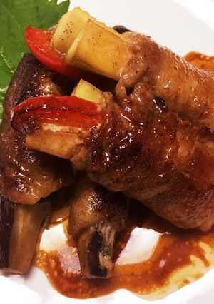 簡単夏野菜の肉巻き二種♩ポン酢バター-レシピのメイン写真