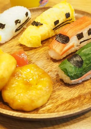 誕生日ごはん♡新幹線プレート-レシピのメイン写真