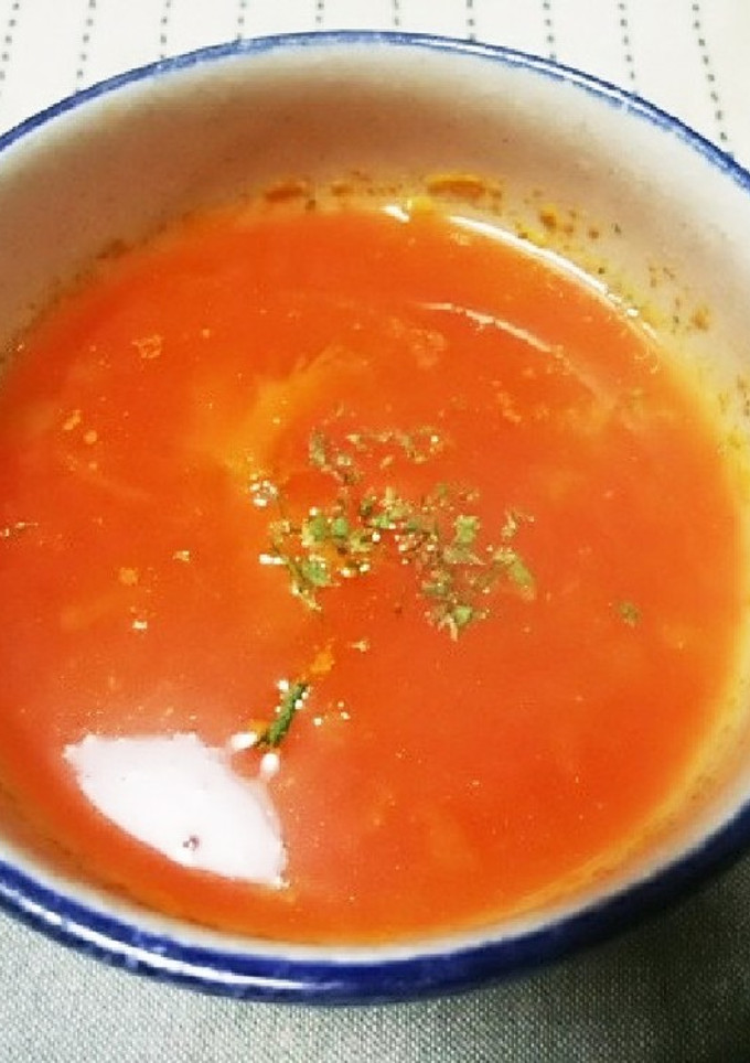冷凍トマトの丸ごとスープ♬(*^o^*)-レシピのメイン写真