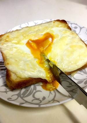 朝食ランチに♢ クロックマダム♢-レシピのメイン写真