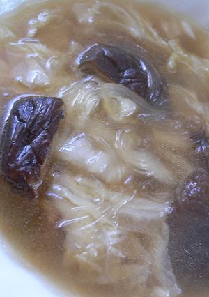 しいたけ、白菜の酢ープ-レシピのメイン写真