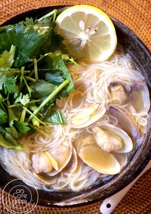 香草たっぷりっ！あんかけアサリバター素麺-レシピのメイン写真