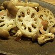 れんこんとしめじのペペロンチーノ