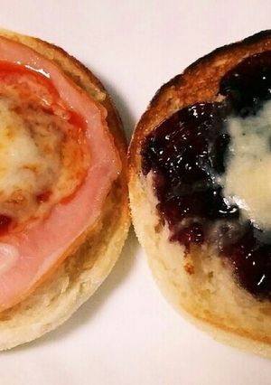 マフィンでピザ風、デニッシュ風-レシピのメイン写真
