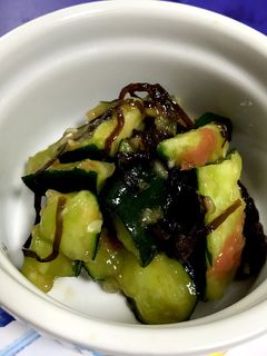 きゅうりの梅昆布和え-レシピのメイン写真