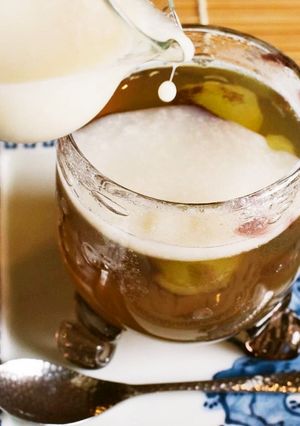 熊本の赤酒と巨峰のゼリー甘酒かけ-レシピのメイン写真