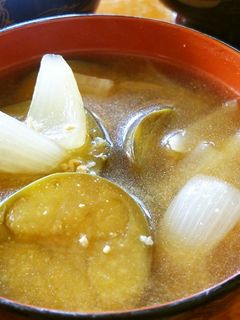 焼きナスの味噌汁-レシピのメイン写真