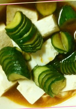 豆腐ときゅうりの中華風：辛々漬け-レシピのメイン写真