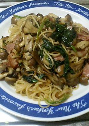 醤油のかわりに★めんつゆで和風スパゲティ-レシピのメイン写真