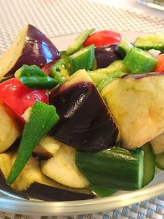 水ナスと夏野菜のごろごろマリネサラダ-レシピのメイン写真