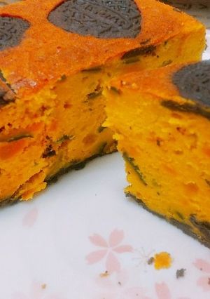 【炊飯器】かぼちゃとオレオのケーキ-レシピのメイン写真