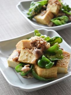 豚肉と厚揚げピーマンのこっくり味噌炒め-レシピのメイン写真