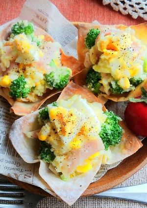 カップも食べちゃお♪お洒落なポテトサラダ-レシピのメイン写真