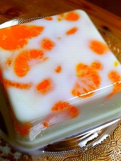 簡単☆みかん入り牛乳寒天-レシピのメイン写真