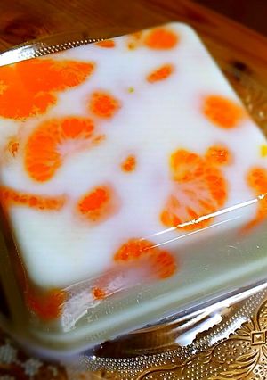 簡単☆みかん入り牛乳寒天-レシピのメイン写真
