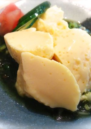 万能モロヘイヤソースと濃厚なめらか卵豆腐-レシピのメイン写真