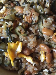 納豆とキュウリの佃煮のチャーハン-レシピのメイン写真