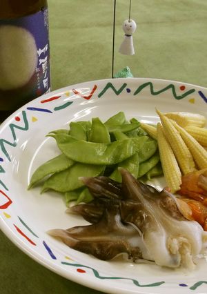 つる豆の昆布締め　季節のお刺身添え-レシピのメイン写真