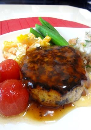 茄子入りチーズin和風ハンバーグ-レシピのメイン写真
