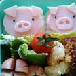 キャラ弁♡ぶたちゃん弁当♪
